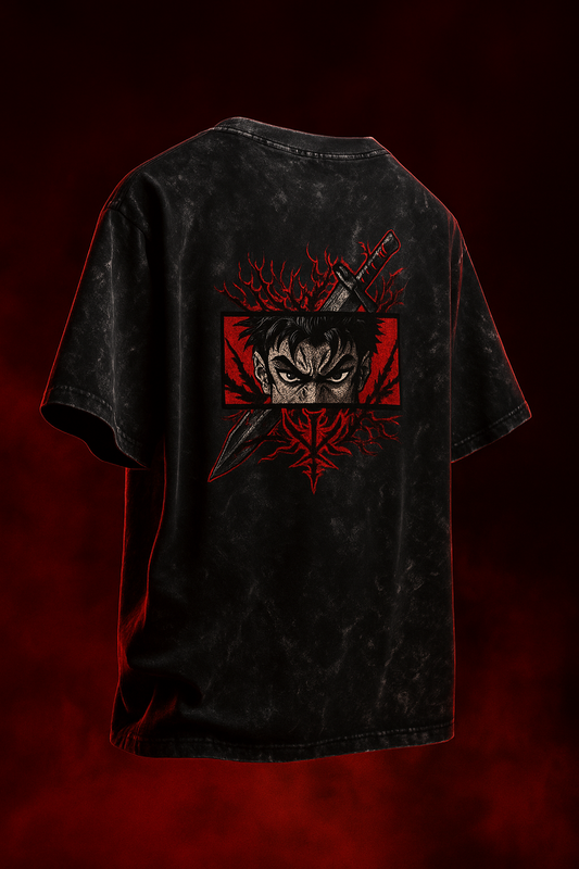 Bladeborn Acid wash Oversized tee