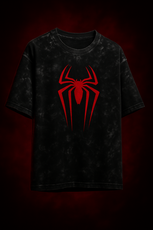 Venom Pulse Acid Washed Oversized Tee