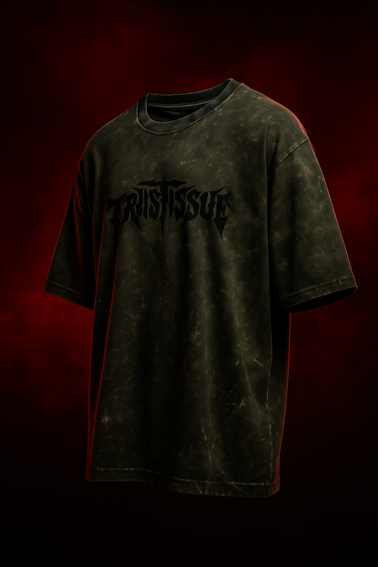 “TRUST KILLS” Acid Washed Oversized Tee
